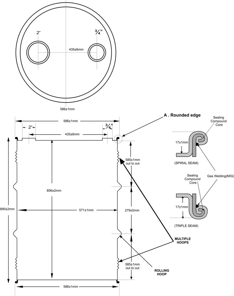 M.S. Plain BarrelsGujarat ContainerM.S. Plain BarrelsGujarat Container  